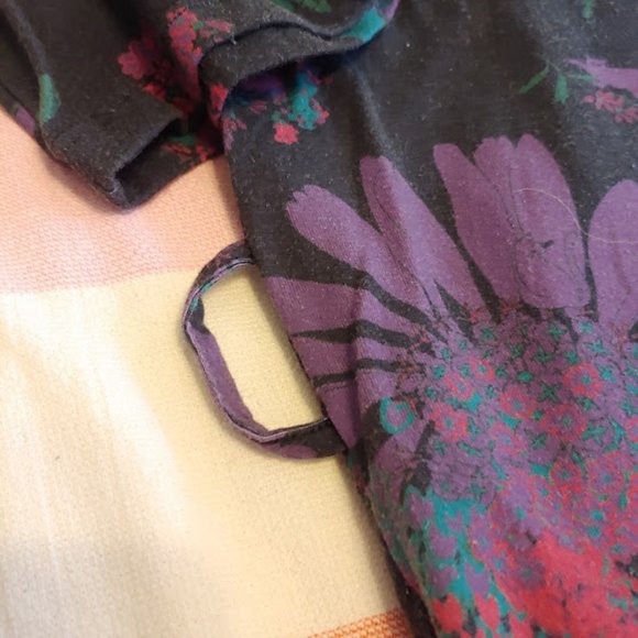 Modcloth Black Floral Lively Lounging Robe - Picture 5 of 8